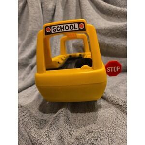 Vintage 1988 Little Tikes School Bus Seats 9 Toddle Tots Yellow /Stop Sign